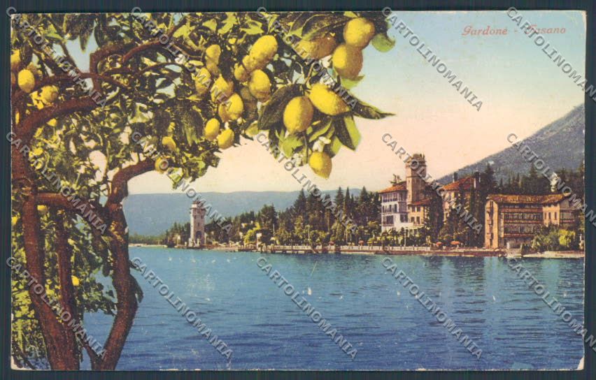 Brescia Gardone Riviera TRACCE UMIDO cartolina LQ5571 – fronte