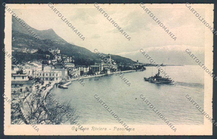 Brescia Gardone Riviera Battello cartolina LQ5572 – fronte