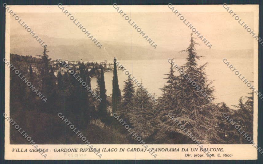 Brescia Gardone Riviera cartolina LQ5597 – fronte