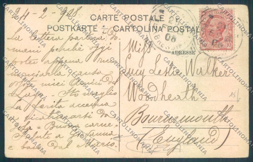 Brescia Gardone Riviera PIEGA cartolina LQ5616 – retro