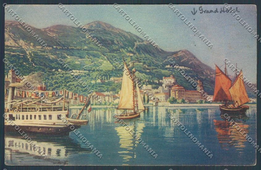 Brescia Gardone Riviera Battello Barca cartolina LQ5618 – fronte