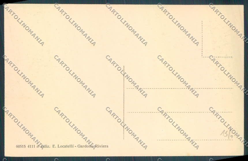 Brescia Gardone Riviera Barca cartolina LQ5619 – retro
