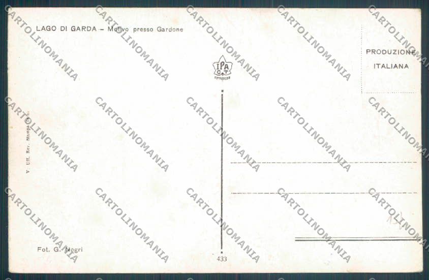 Brescia Gardone Riviera Barca cartolina LQ5621 – retro