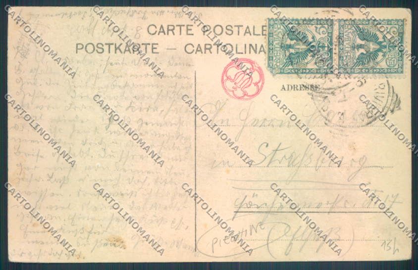 Brescia Gardone Riviera Battello PIEGHINE cartolina LQ5622 – retro