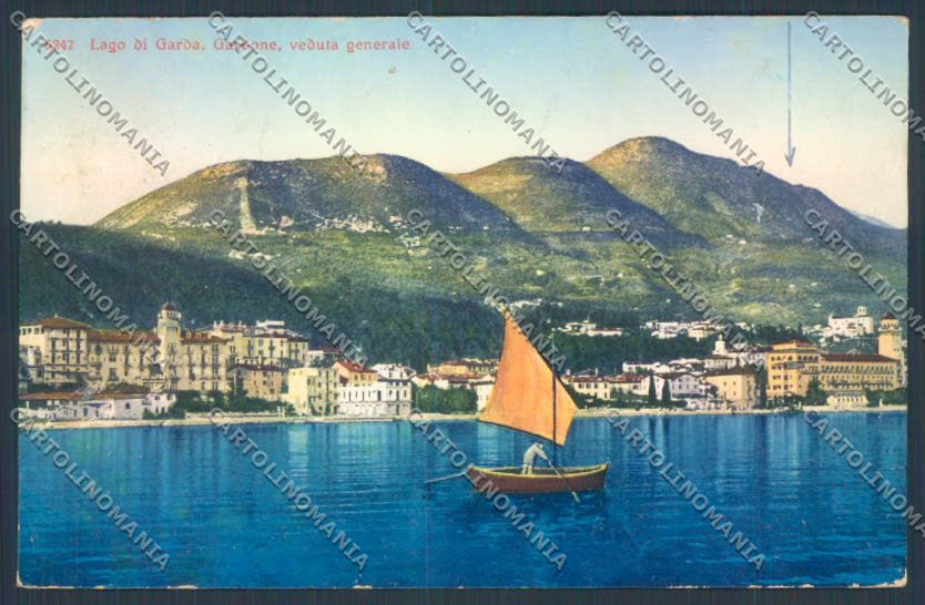 Brescia Gardone Riviera Barca SCOLLATA cartolina LQ5630 – fronte