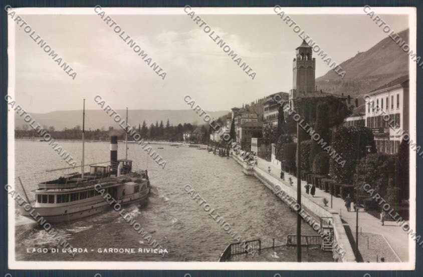 Brescia Gardone Riviera Battello Foto cartolina LQ5649 – fronte