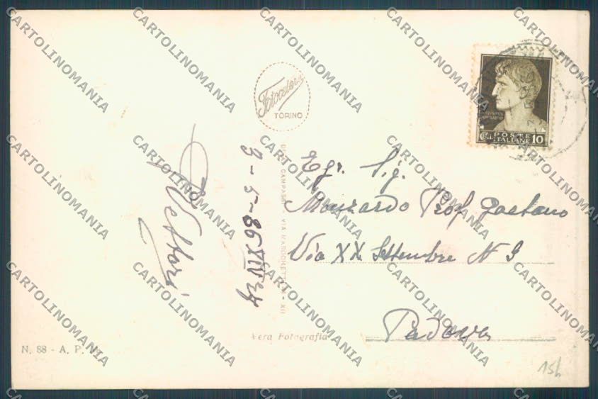 Brescia Gardone Riviera Battello Foto cartolina LQ5649 – retro