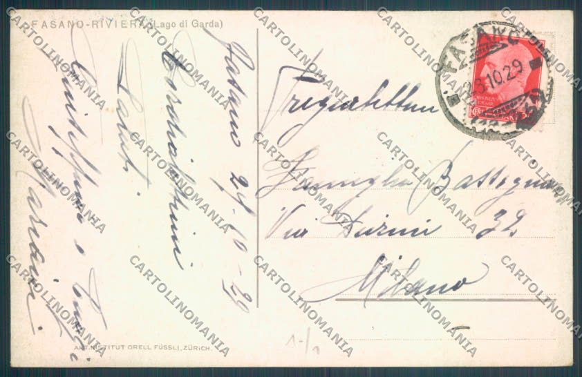 Brescia Fasano cartolina LQ5662 – retro