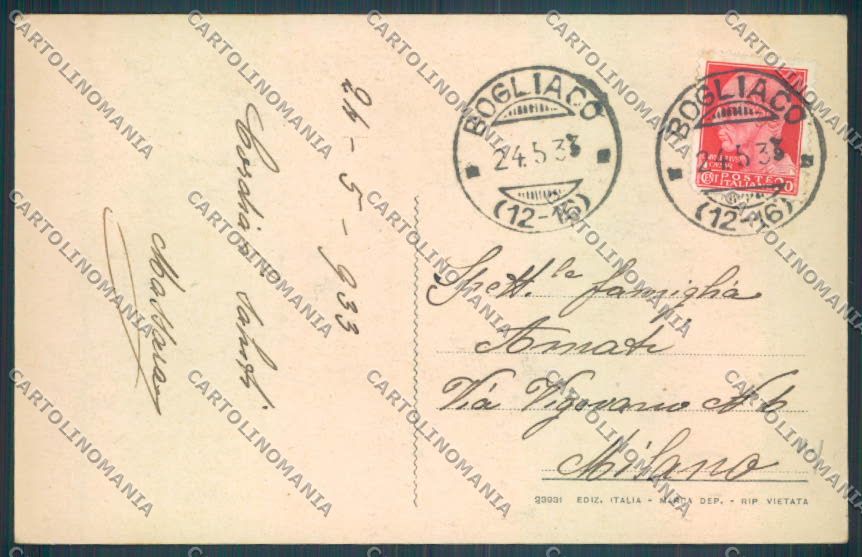 Brescia Gargnano cartolina LQ5705 – retro