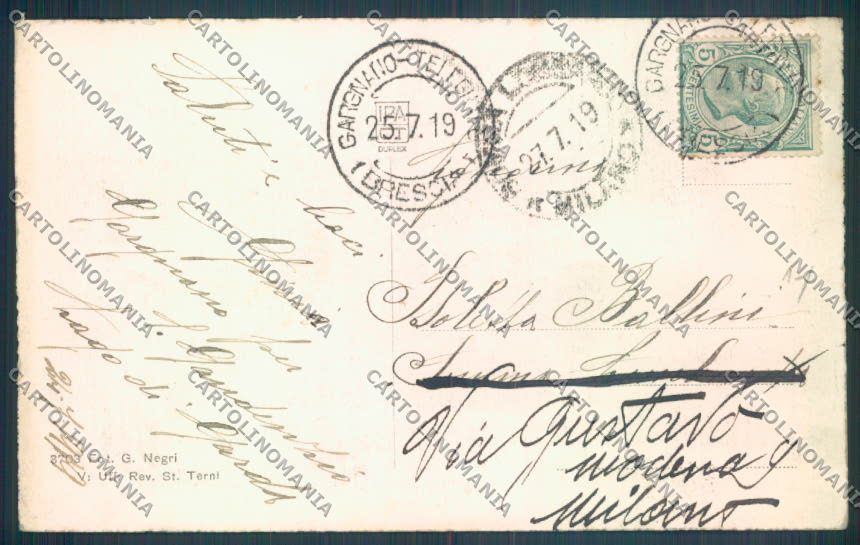 Brescia Gargnano cartolina LQ5708 – retro