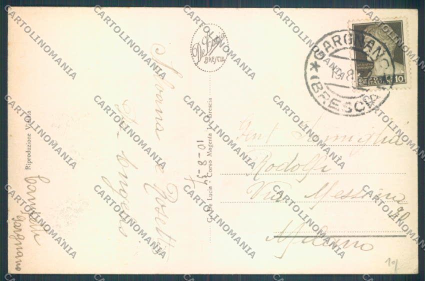 Brescia Gargnano cartolina LQ5710 – retro