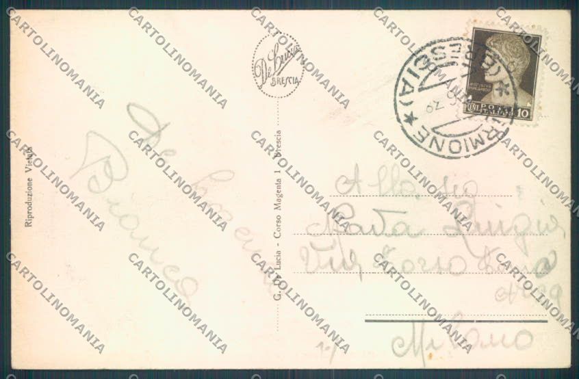 Brescia Gargnano cartolina LQ5712 – retro