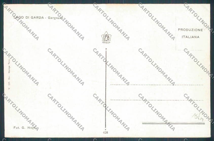 Brescia Gargnano Battello cartolina LQ5720 – retro