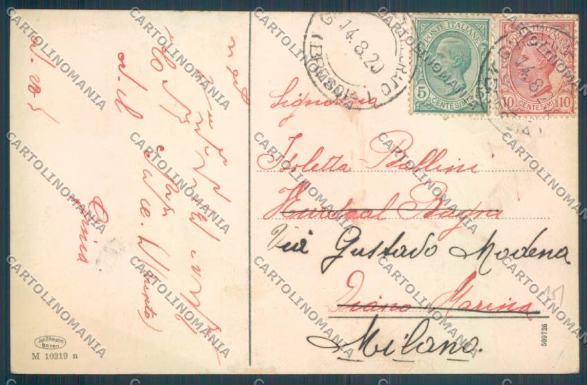 Brescia Gargnano cartolina LQ5727 – retro