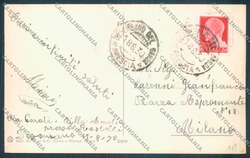 Brescia Desenzano Barca cartolina LQ5777 – retro