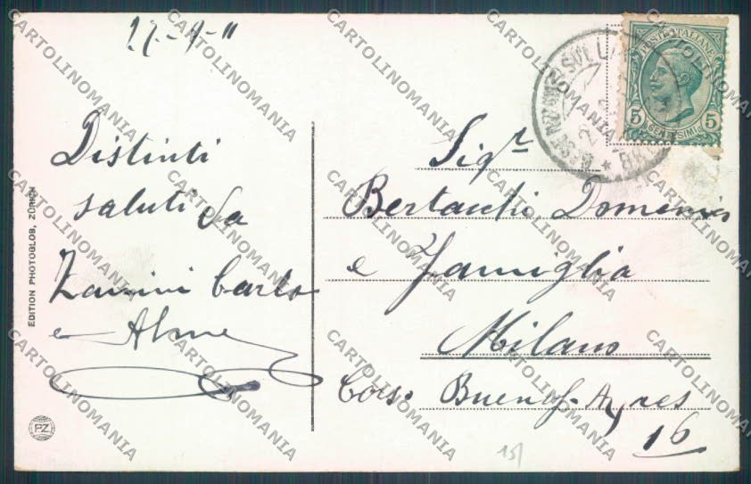 Brescia Desenzano Battello cartolina LQ5780 – retro