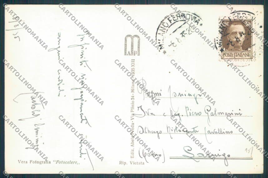 Brescia Desenzano Foto cartolina LQ5795 – retro
