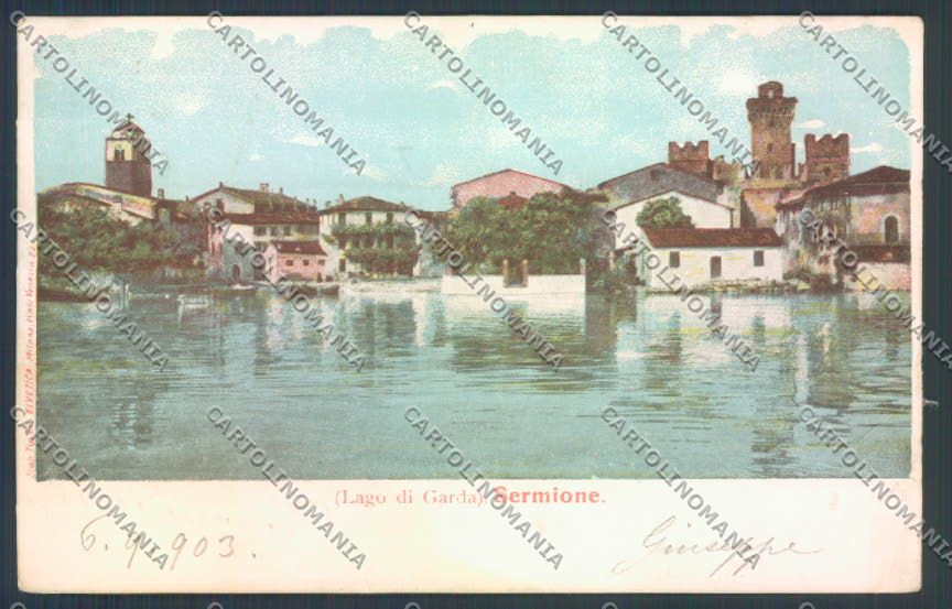 Brescia Sirmione TRACCE UMIDO cartolina LQ5800 – fronte