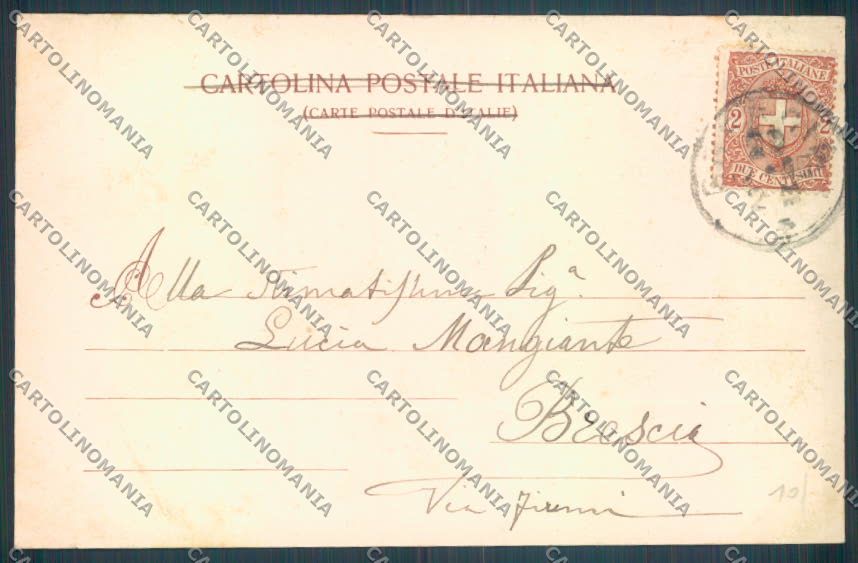 Brescia Sirmione Barca cartolina LQ5804 – retro
