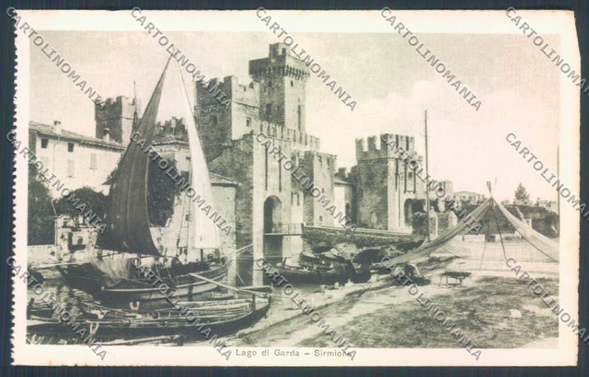 Brescia Sirmione Barca cartolina LQ5810 – fronte