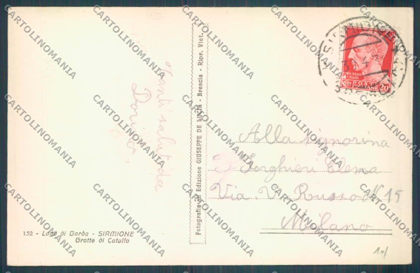Brescia Sirmione cartolina LQ5811 – retro