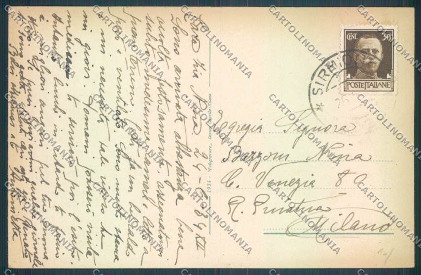 Brescia Sirmione Barca cartolina LQ5812 – retro