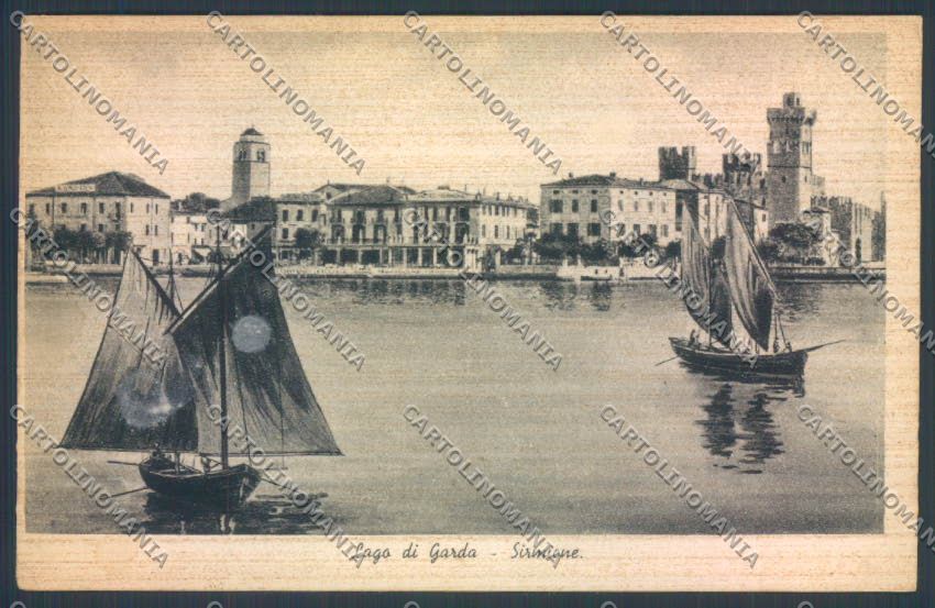 Brescia Sirmione Barca cartolina LQ5813 – fronte