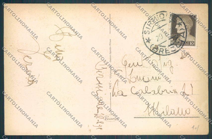Brescia Sirmione Barca cartolina LQ5813 – retro