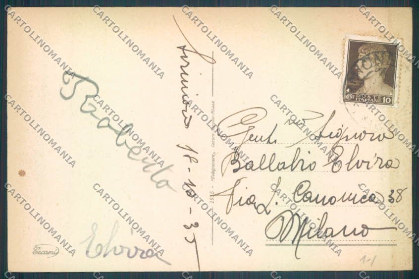 Brescia Sirmione Barca cartolina LQ5815 – retro