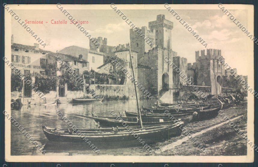 Brescia Sirmione Barca cartolina LQ5819 – fronte