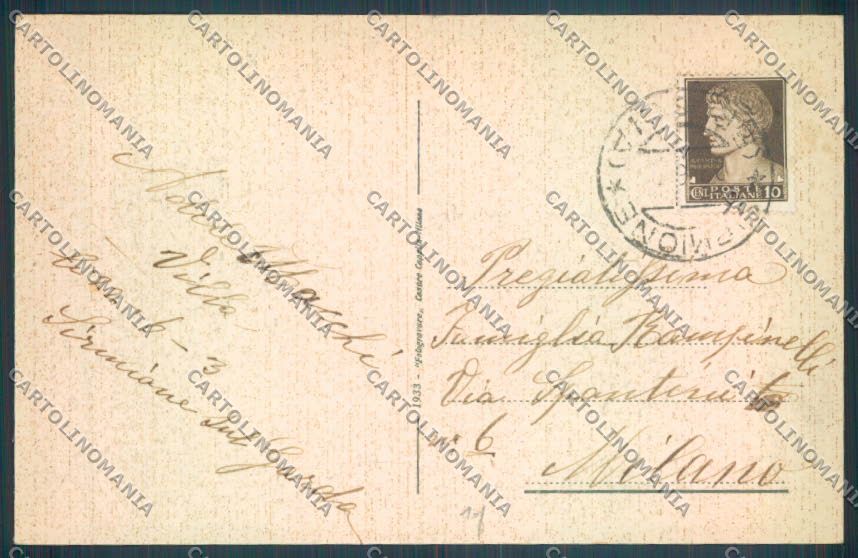 Brescia Sirmione Barca cartolina LQ5820 – retro