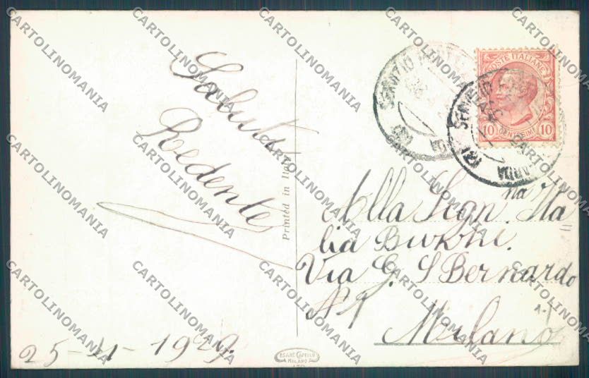Brescia Sirmione Barca cartolina LQ5821 – retro