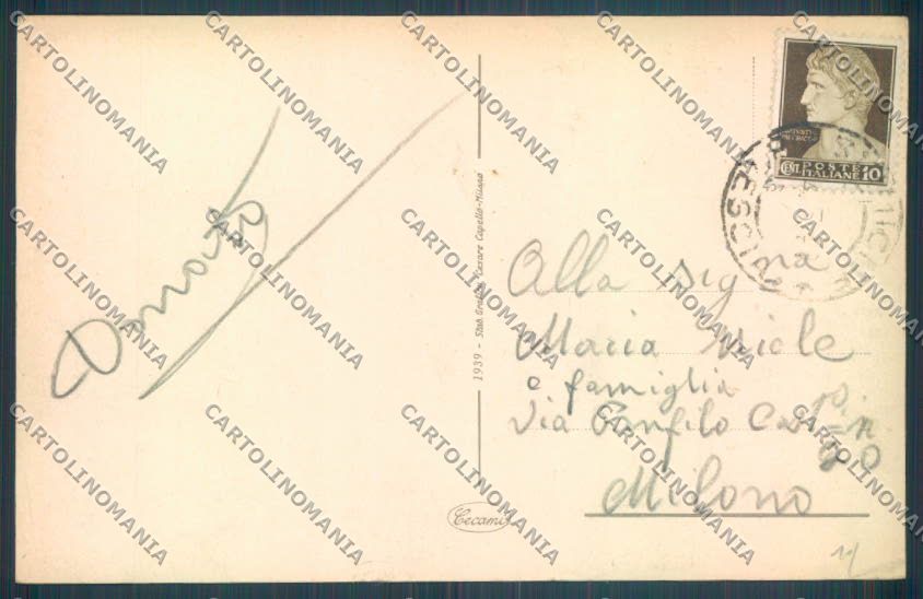 Brescia Sirmione Barca cartolina LQ5826 – retro