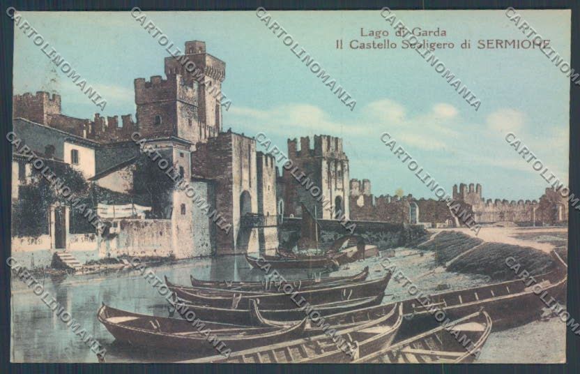 Brescia Sirmione Barca cartolina LQ5828 – fronte