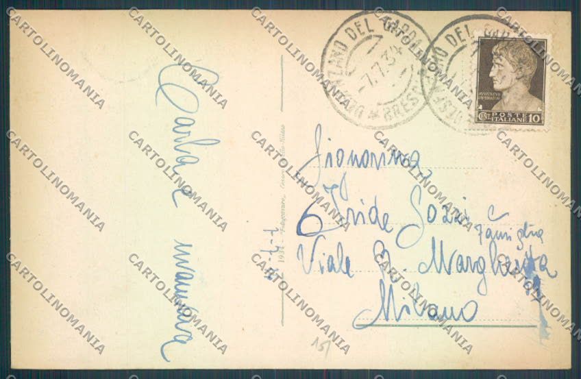 Brescia Sirmione cartolina LQ5851 – retro