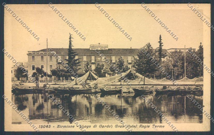 Brescia Sirmione Barca cartolina LQ5854 – fronte