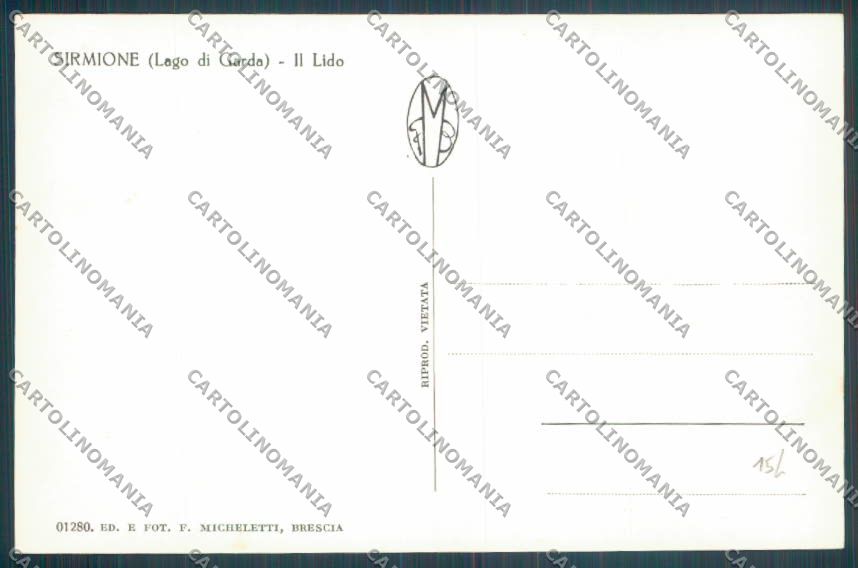 Brescia Sirmione Battello Foto cartolina LQ5863 – retro