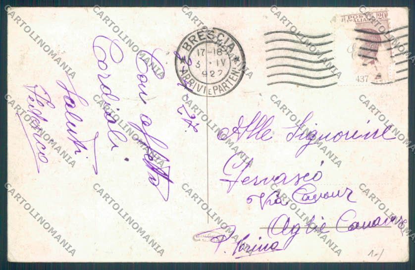 Brescia Toscolano Maderno Battello cartolina LQ5871 – retro