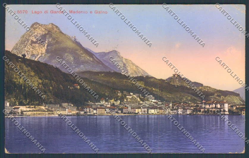 Brescia Toscolano Maderno Battello PIEGHE cartolina LQ5883 – fronte