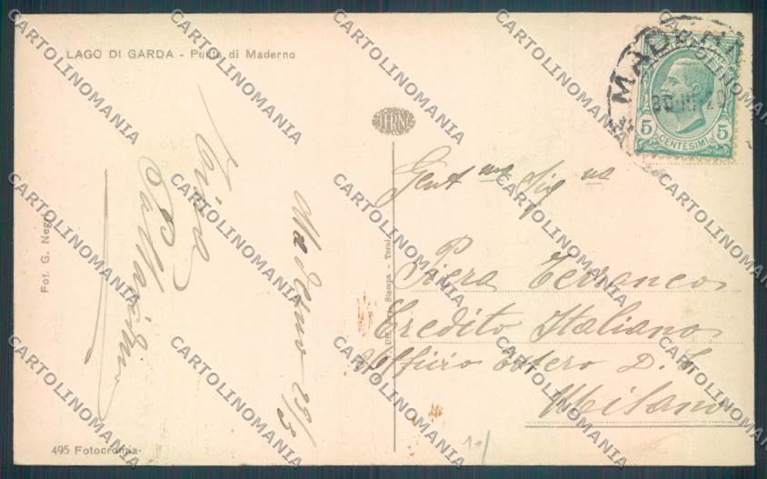 Brescia Toscolano Maderno cartolina LQ5884 – retro