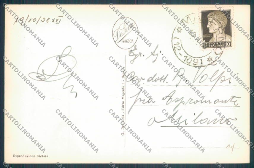 Brescia Toscolano Maderno Foto cartolina LQ5888 – retro