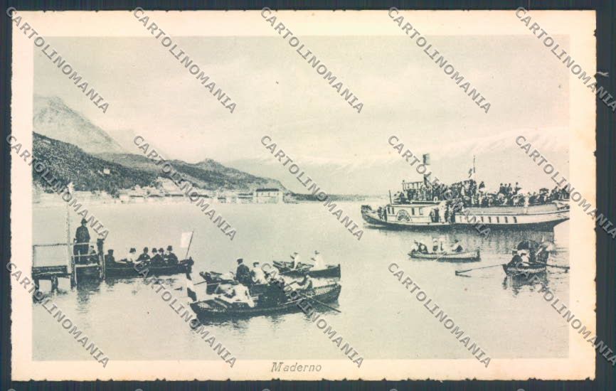 Brescia Toscolano Maderno Battello Barca cartolina LQ5890 – fronte