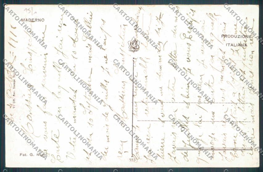 Brescia Toscolano Maderno cartolina LQ5908 – retro