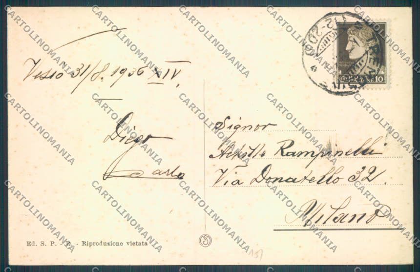 Brescia Tremosine Vesio cartolina LQ5932 – retro