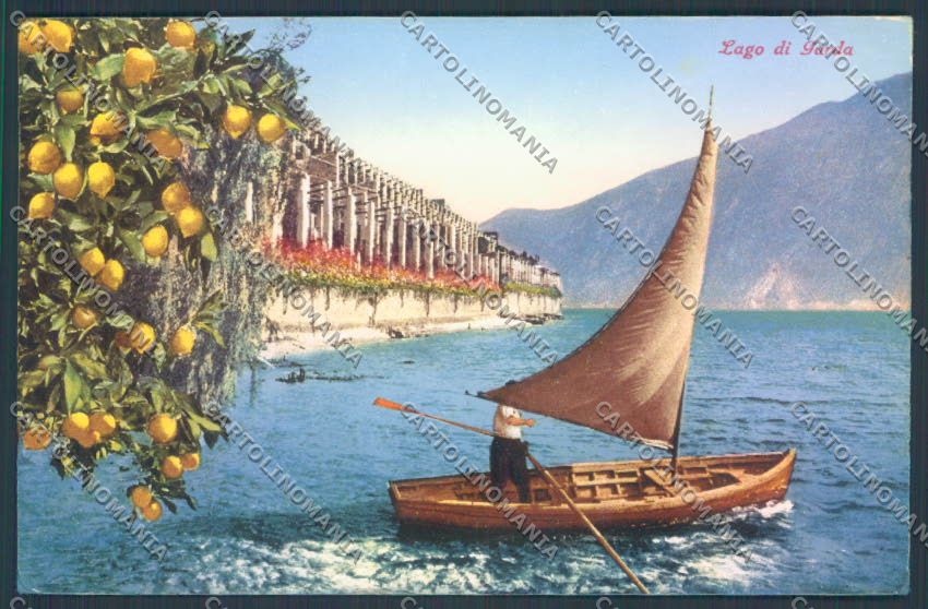 Brescia Limone Barca cartolina LQ5953 – fronte