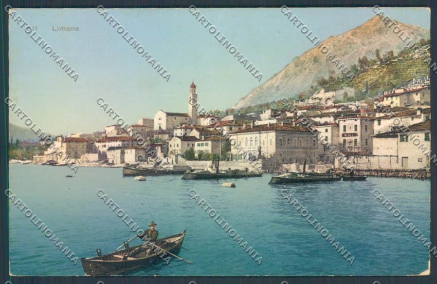 Brescia Limone Barca cartolina LQ5957 – fronte