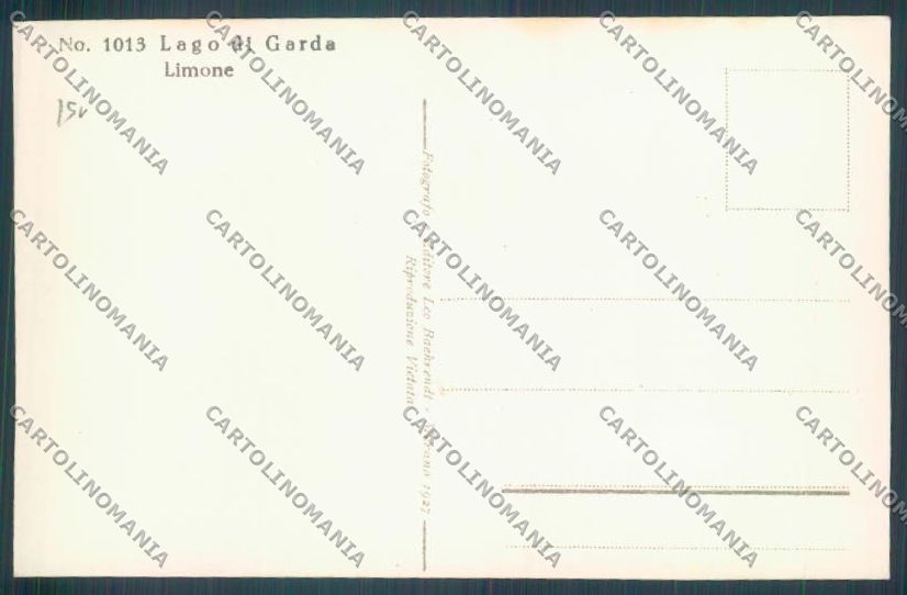 Brescia Limone Battello Foto cartolina LQ5959 – retro