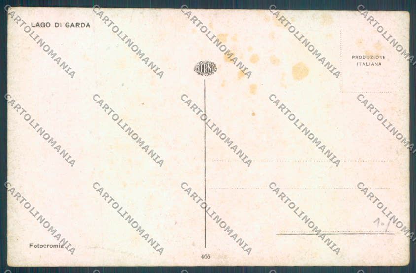 Brescia Lago di Garda Mappa cartolina LQ5985 – retro
