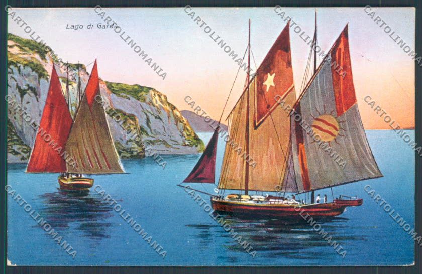 Brescia Lago di Garda Barca cartolina LQ5996 – fronte
