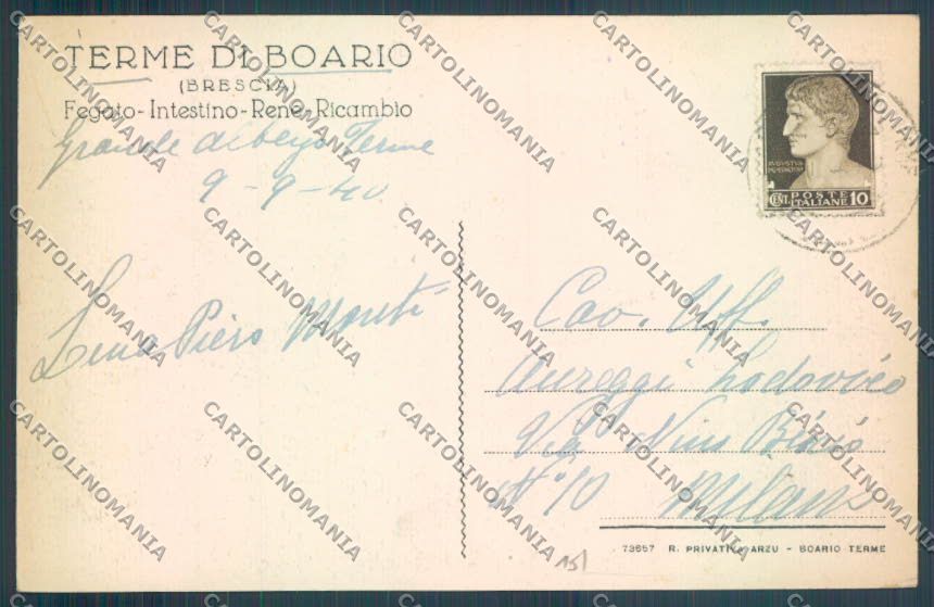 Brescia Boario Terme cartolina LQ6003 – retro